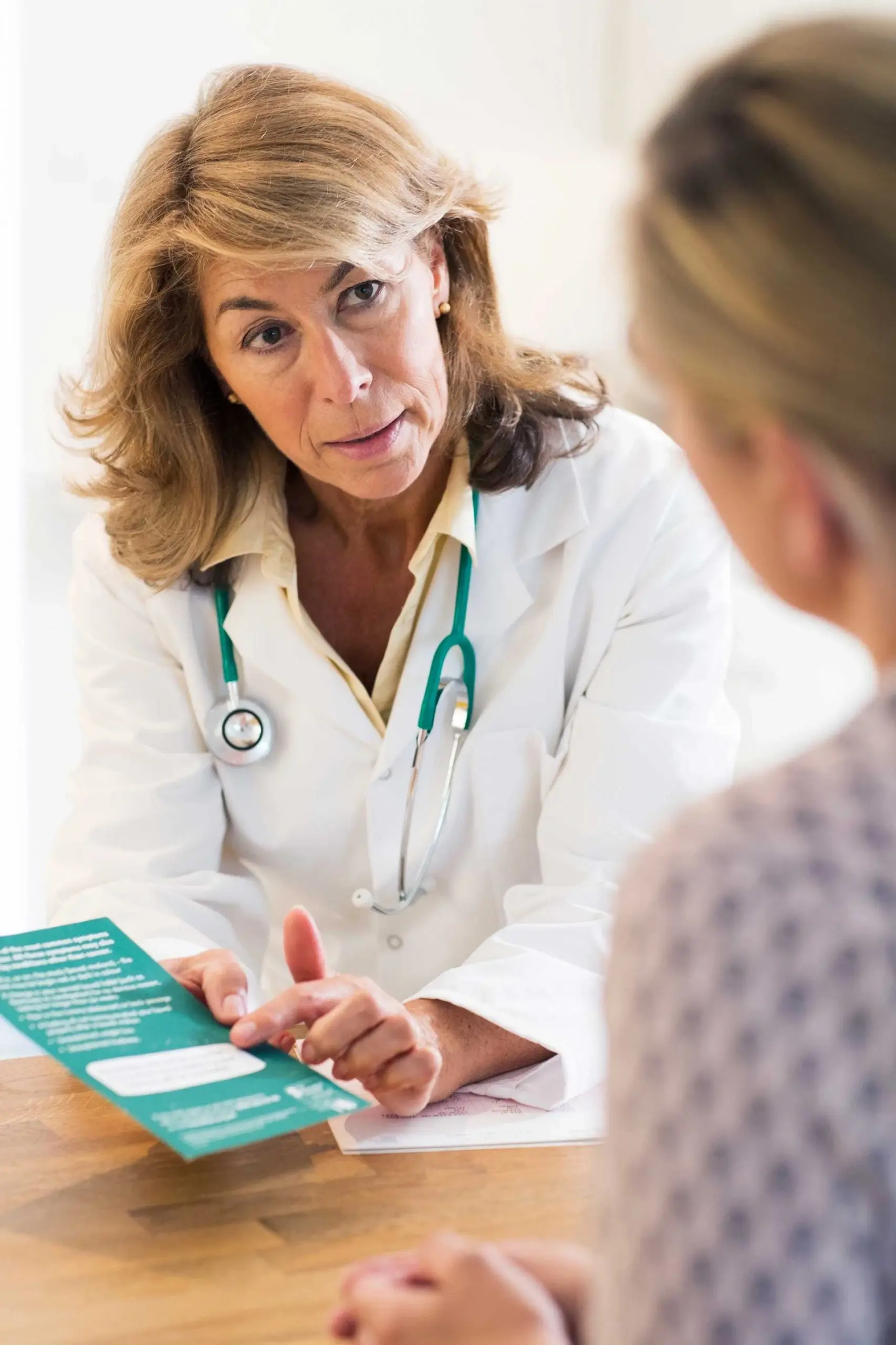 Doctor with brochure